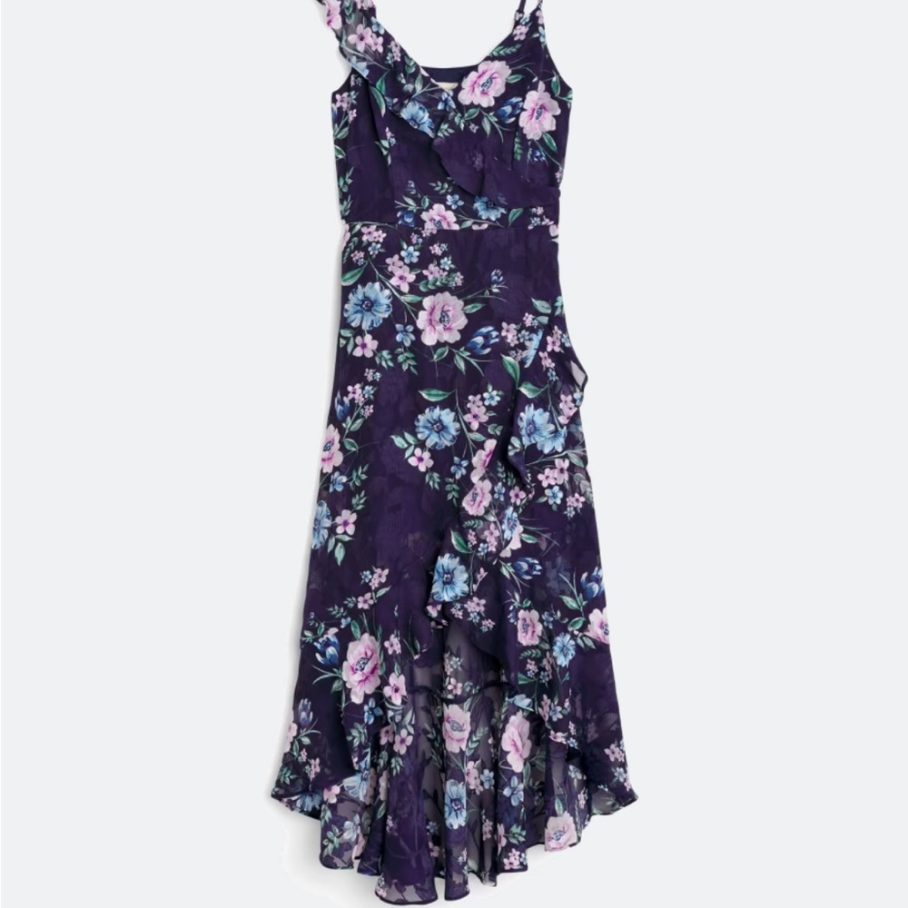Floral Purple Kids Dress
